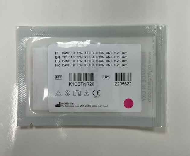 Titanium Base Switch for CAD/CAM