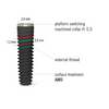 IMPLANT PSK REGULAR CORE STANDARD: Micro Thread