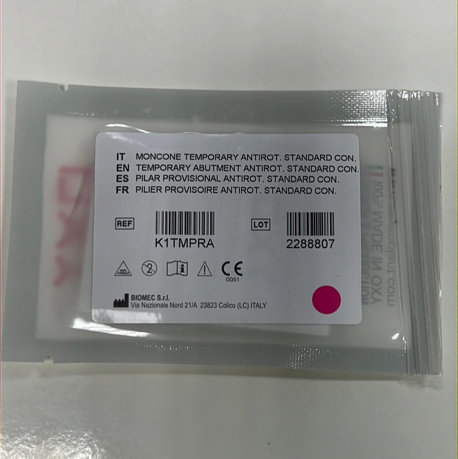 PSK rotational non hex narrow temporary abutment